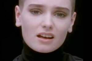 Sinéad O'Connor in her "Nothing Compares 2 U" video.
