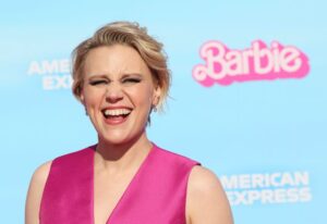 Kate McKinnon attends the world premiere of "Barbie" on July 9 in Los Angeles.