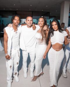 Kim Kardashian attended a white party in the Hamptons for the Fourth of July