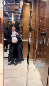 Kourtney Kardashian flaunts baby bump on Denver trip