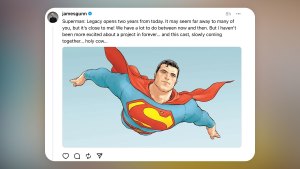 James Gunn talks about 'Superman: Legacy' on Threads