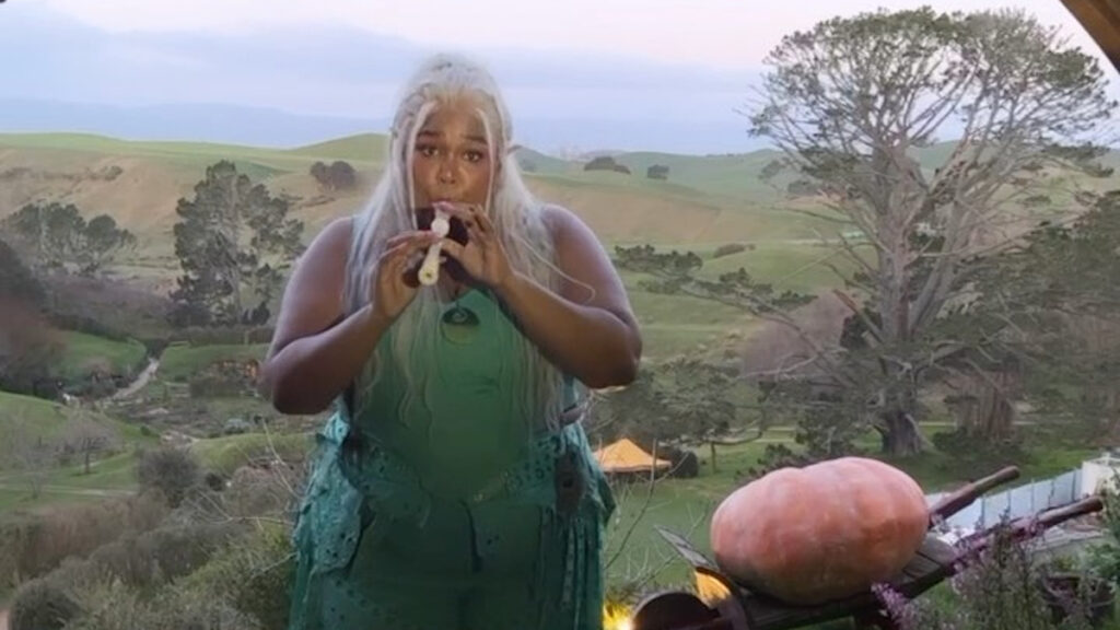 Lizzo Debuts "Lizzolas" While Visiting Hobbiton: Watch