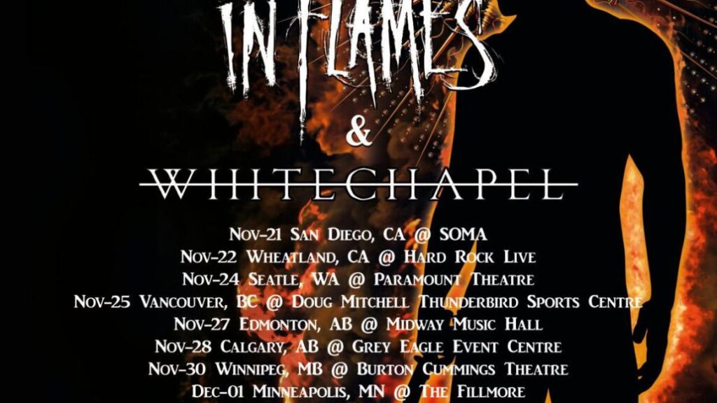 Meshuggah 2023 tour poster