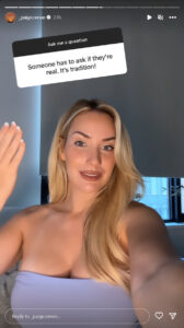 Paige Spiranac is forced to again address a personal question on Instagram