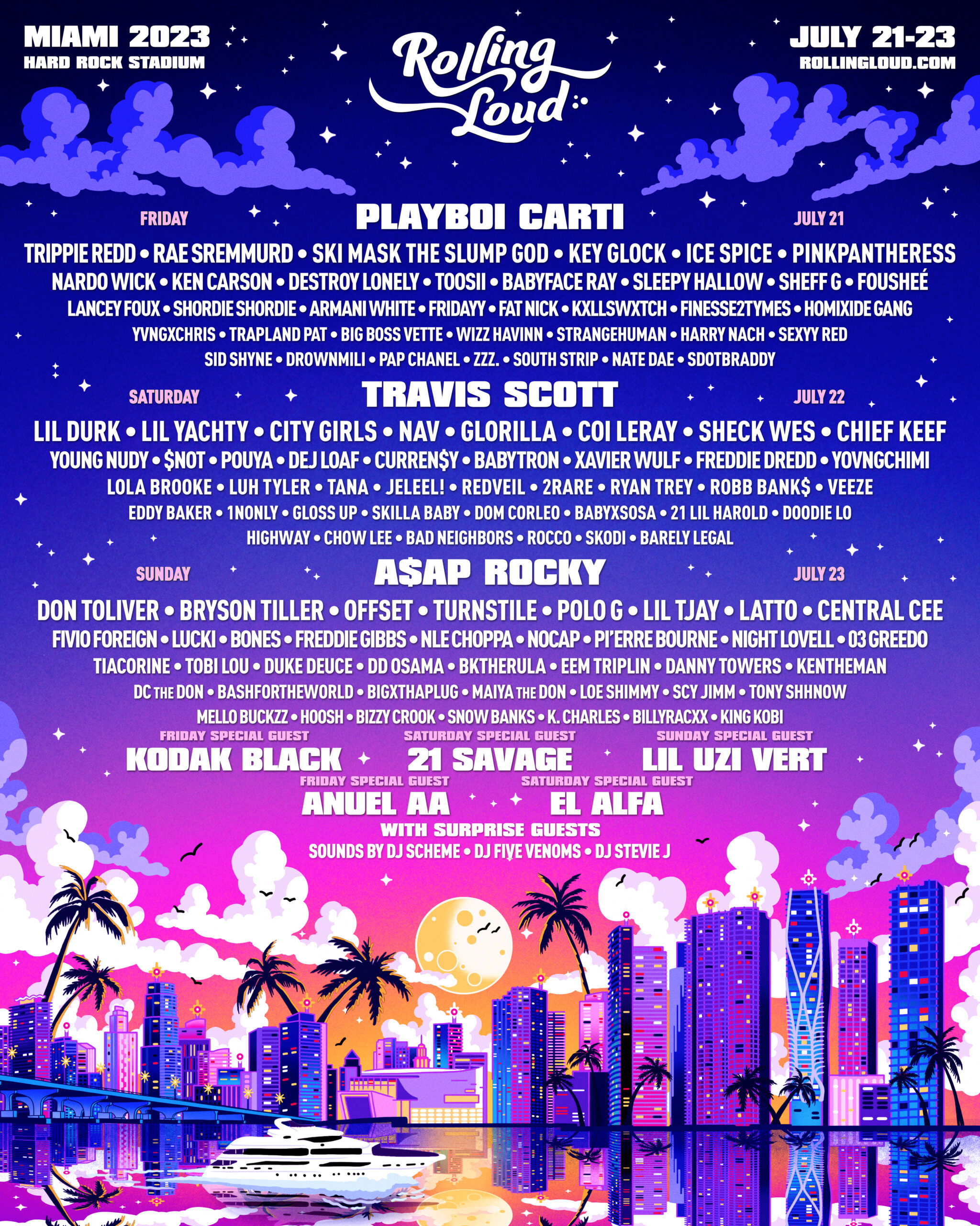 Rolling Loud Miami Set Times For 2023 - Cirrkus News