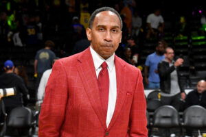 Stephen A. Smith - Celebrities At The Los Angeles Lakers Game