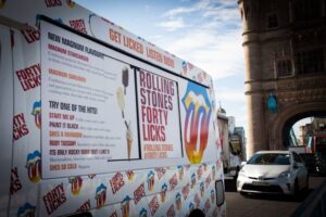 THE ROLLING STONES Commemorative Ice Cream Van Tours London To Mark 'Forty Licks' Digital Release