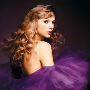 The remixed cover of "Speak Now (Taylor's Version)" which follows her trend of remaking past album covers for each re-release.