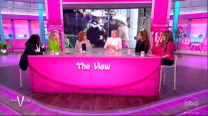 The View debuted a new Barbie pink set during a recent episode