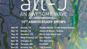 alt-j an awesome wave anniversary concert tour dates poster