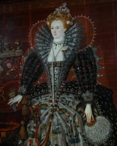A portrait of Queen Elizabeth 1.