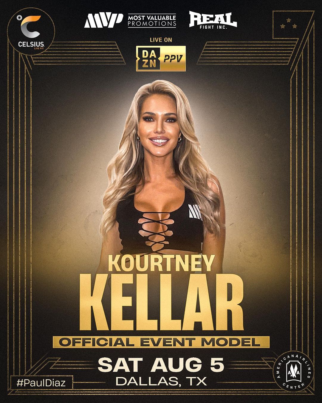 Kourtney Kellar will be one of four ring girls at the event