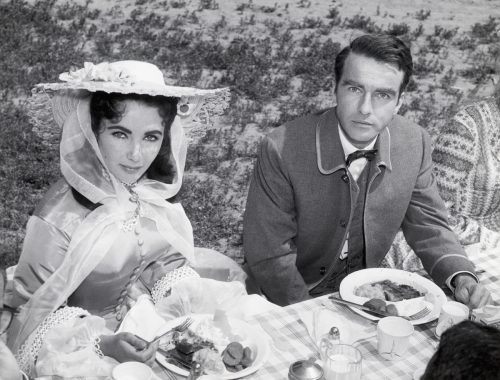 Elizabeth Taylor and Montgomery Clift in 