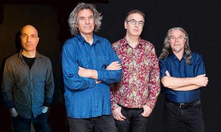 Soft Machine, 2023 version (left to right): Asaf Sirkis, John Etheridge, Theo Travis and Fred Baker