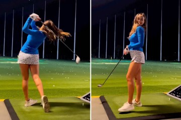 Golf star McKenzie Graham stuns fans in tiny outfit as she sends ball into orbit