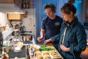 Courtney Storer's job includes teaching actors like Jeremy Allen White how to cook.