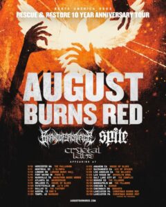 AUGUST BURNS RED Announces 'Rescue & Restore' 10th-Anniversary Tour For Fall 2023
