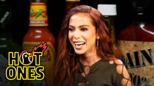 Anitta Lets It Fly While Eating Spicy Wings