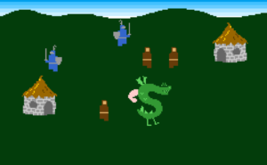 A screenshot from the Trogdor the flash game from the folks behind Homestar Runner.