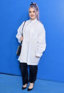 Kelly Osbourne attends the Dior Men's Spring/Summer 2023 Collection in May 2022, about the time she announced her pregnancy.
