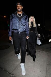 Tristan Thompson and Khloé Kardashian are photographed together on Jan. 13, 2019, in Los Angeles.