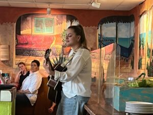 Kate Grahn performing a musical set at Acapulco Restaurant in Glendale