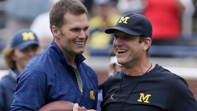 Tom Brady and Jim Harbaugh