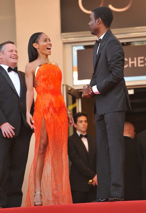 Jada Pinkett Smith and Chris Rock at the 2012 Cannes Film Festival