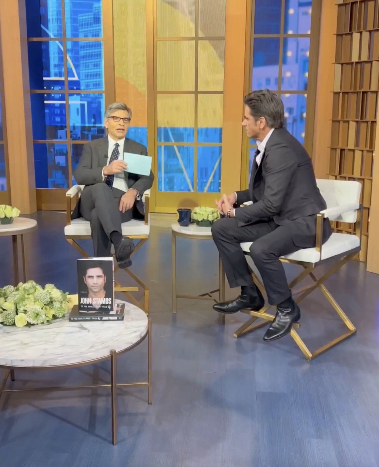 John Stamos appeared on the morning show, begging him to 'run for president'