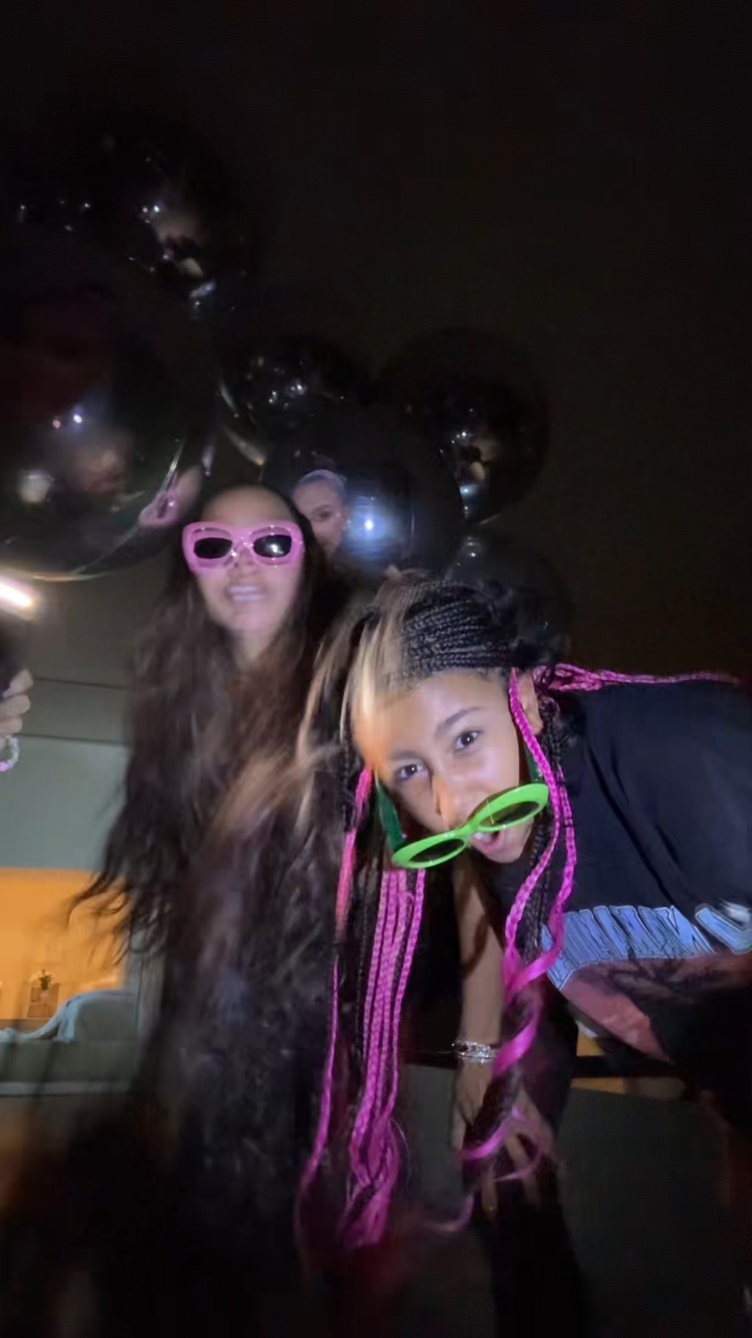 Kim and her BFF, La La Anthony, also appeared in the clip, which was posted to TikTok