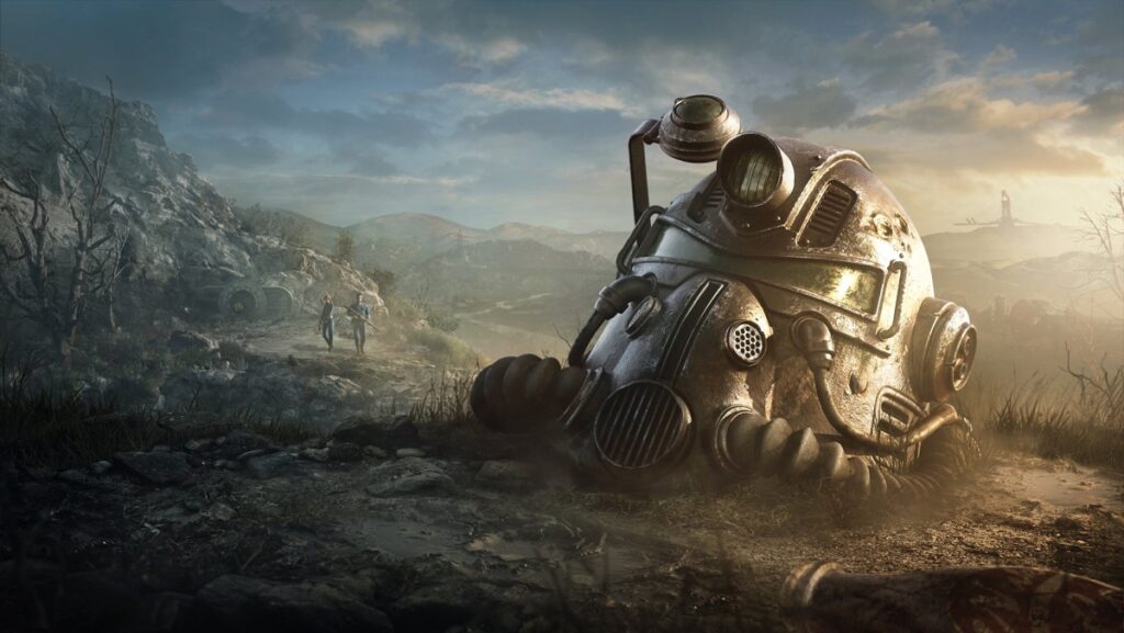 A helmet on the ground in Fallout 76