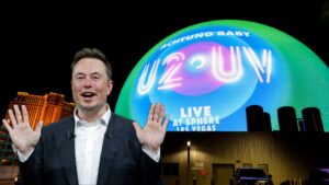 Elon Musk Sphere Las Vegas U2