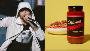 Eminem is selling jars of “Mom’s Spaghetti Pasta Sauce”
