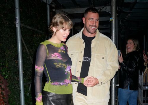 Taylor Swift and Travis Kelce in New York City in October 2023