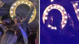 Travis Kelce Sings to Taylor Swift Songs During Texas World Series Outing