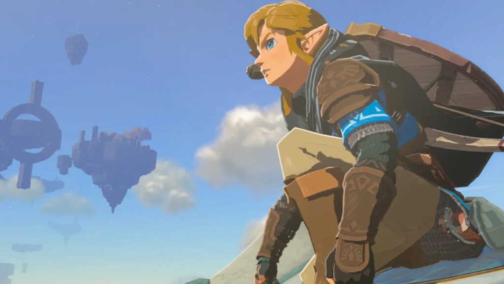 Link looks to the left in a screenshot from Tears of the Kingdom