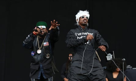 André 3000 with Big Boi of Outkast at Wireless festival in north London in 2014