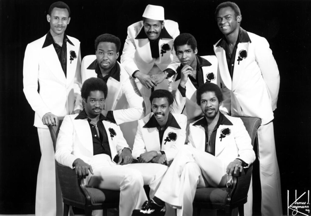 George Brown (top row, right) and Kool & the Gang circa 1970.