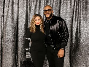 (L-R) Ms. Tina Knowles and Tyler Perry