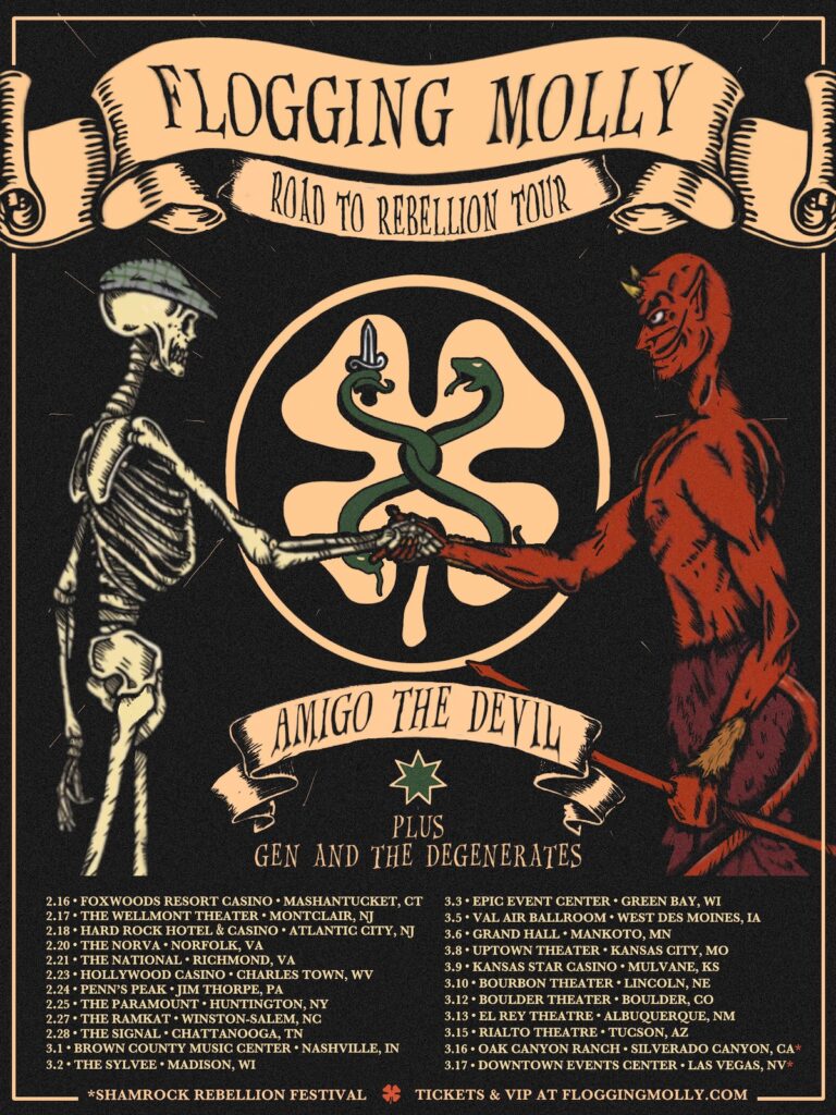 Flogging Molly Announce 2024 US Tour with Amigo the Devil Cirrkus News