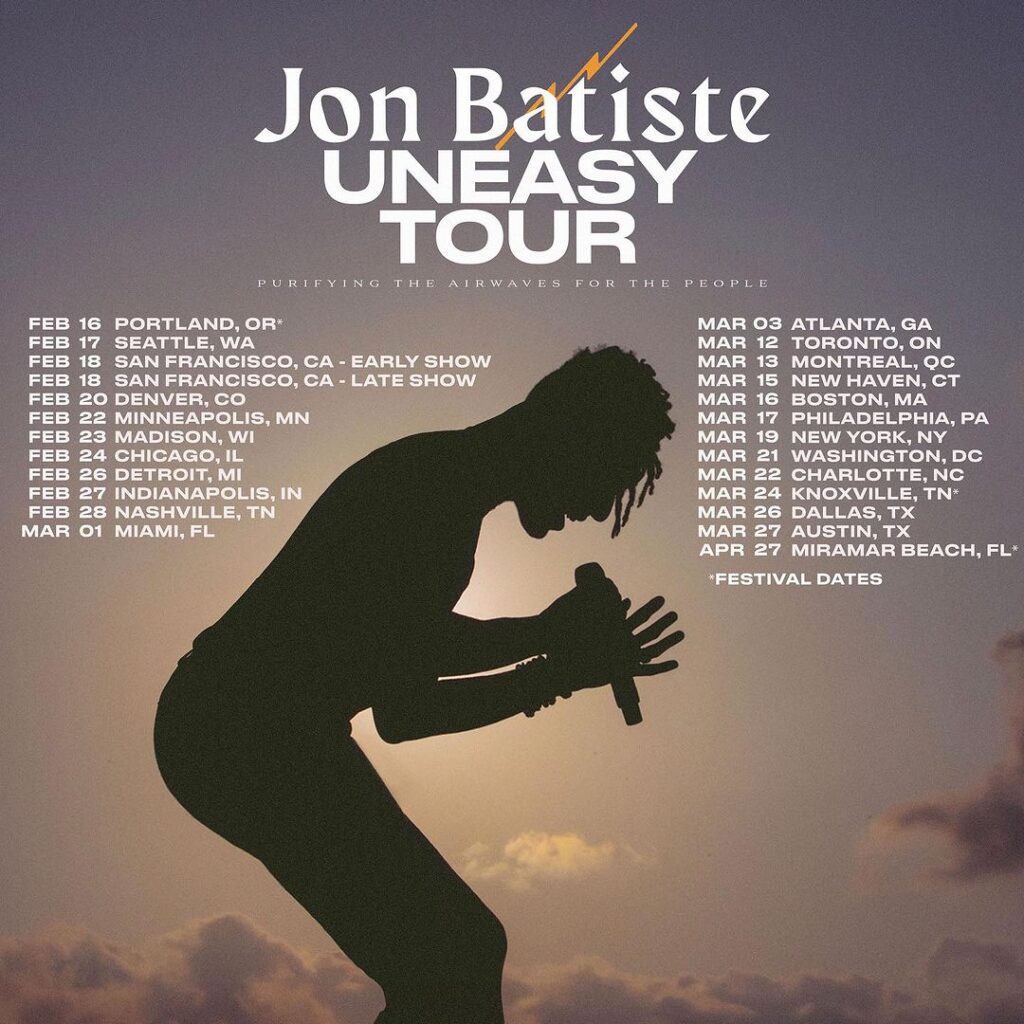 Jon Batiste"s 2024 Tour Dates 'Uneasy Tour' Cirrkus News
