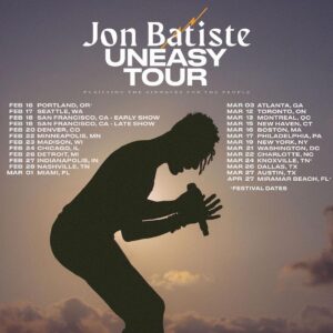 Jon Batiste Uneasy Tour 2024 flyer
