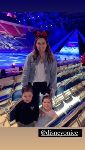 Tori attended Disney On Ice with her kids Jackson and Lilah
