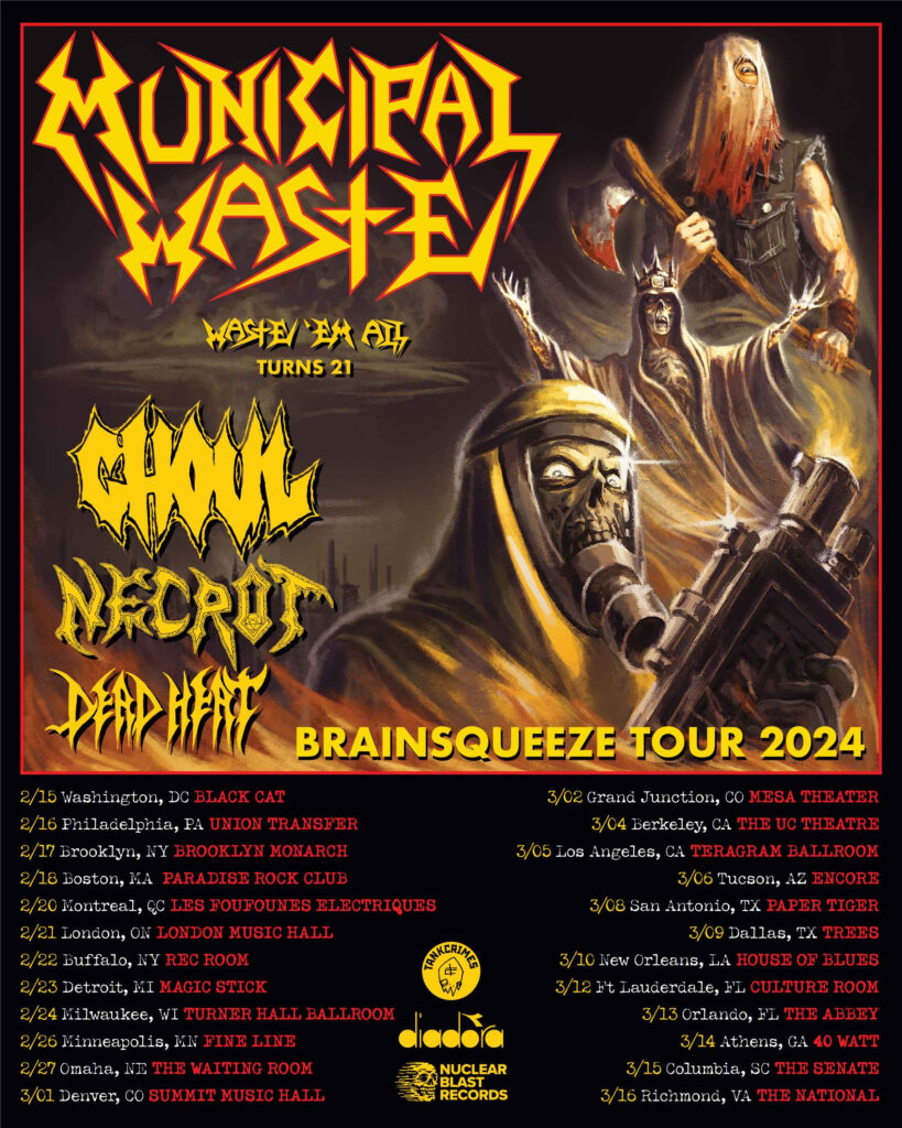 Municipal Wastes 2024 North American Tour See The Dates 819x1024 