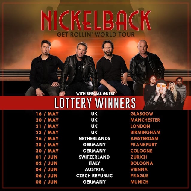 NICKELBACK Announces Spring 2024 European Tour