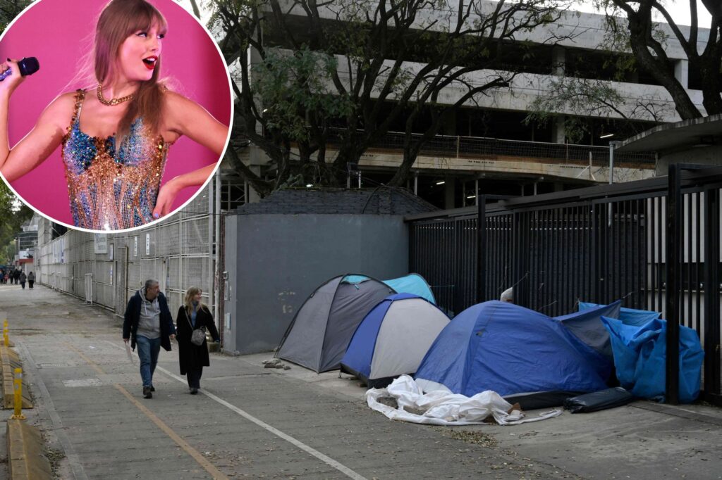 Taylor Swift fans in Argentina camp out for months at stadium