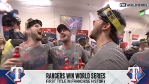 Texas Rangers Celebrate World Series Win with Creed Anthem