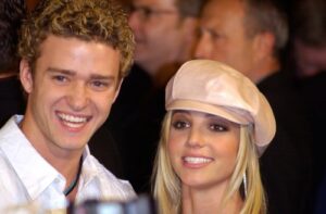 Justin Timberlake and Britney Spears at the premiere of