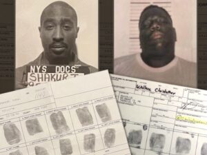 Tupac And Biggie's Signed Arrest Fingerprint Cards For Sale