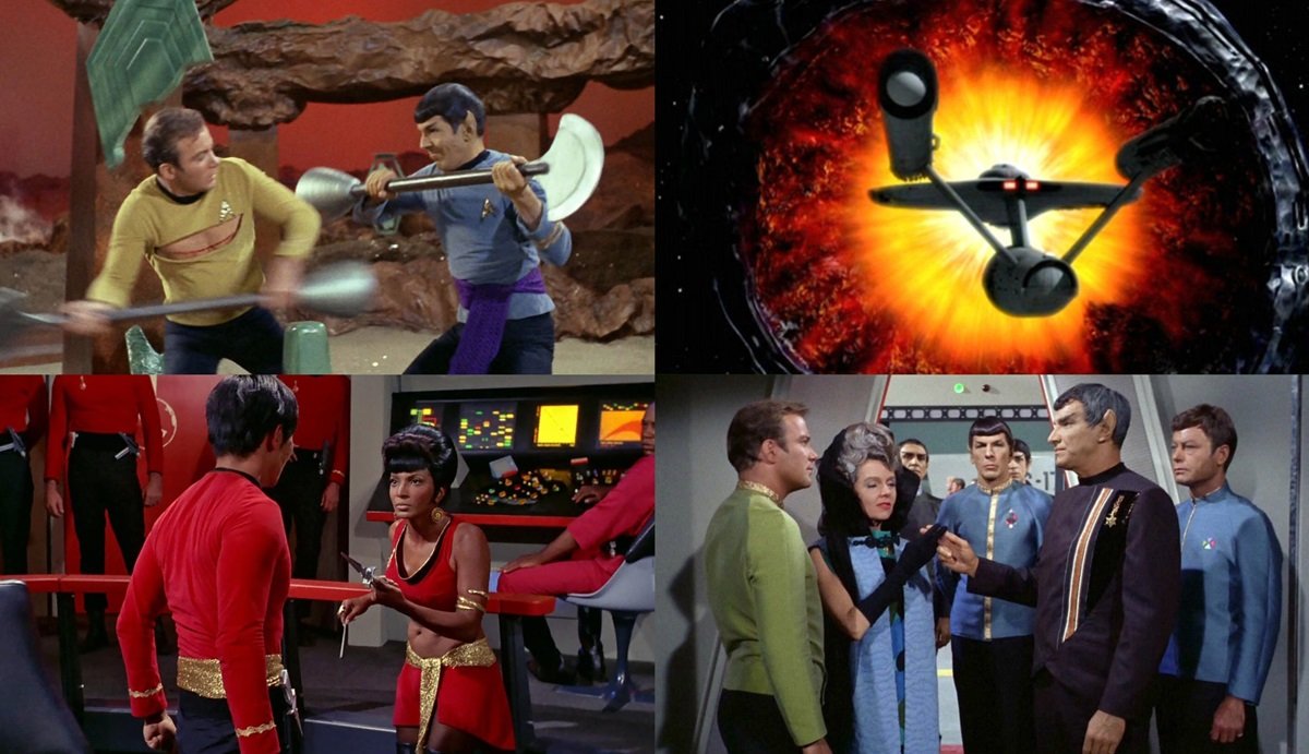 Kirk fights Spock and other iconic moments from Star Trek's second season, which ran from 1967-1968.